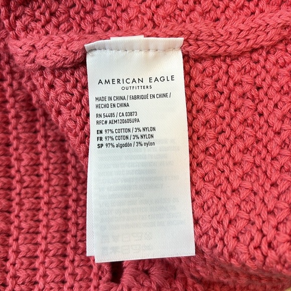American Eagle Pink Knit Mini Dress Size M NWT - Picture 6 of 8